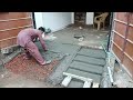 How to make concrete Ramp at main entrance gate | amazing work -using by concrete / easy method