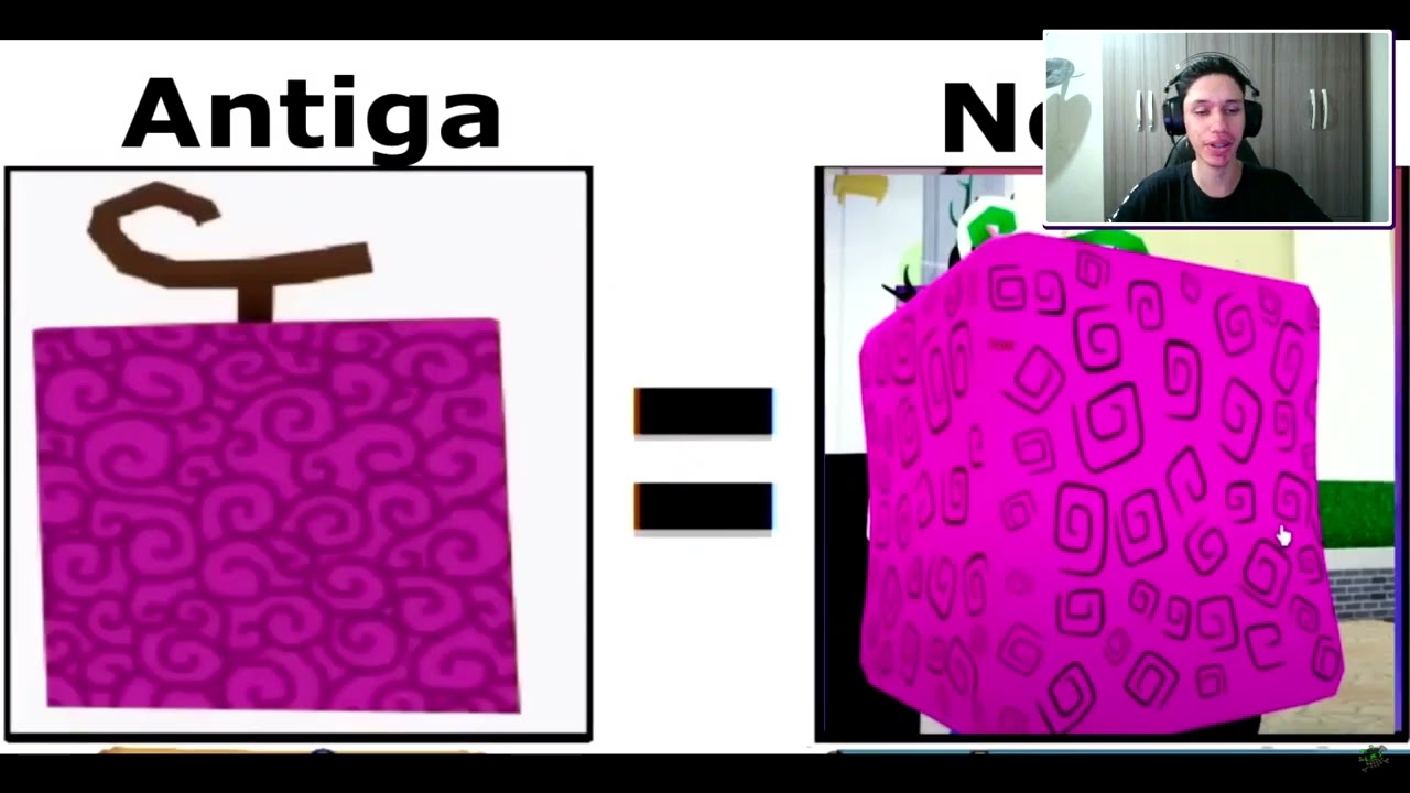 NOVAS FRUTAS do UPDATE vs FRUTAS ANTIGAS do BLOX FRUITS! 