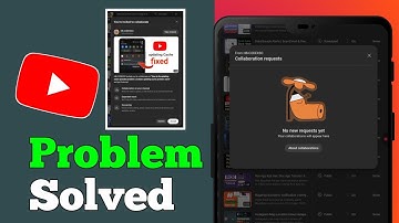 No new request youtube problem fix | YouTube Collab not working problem 