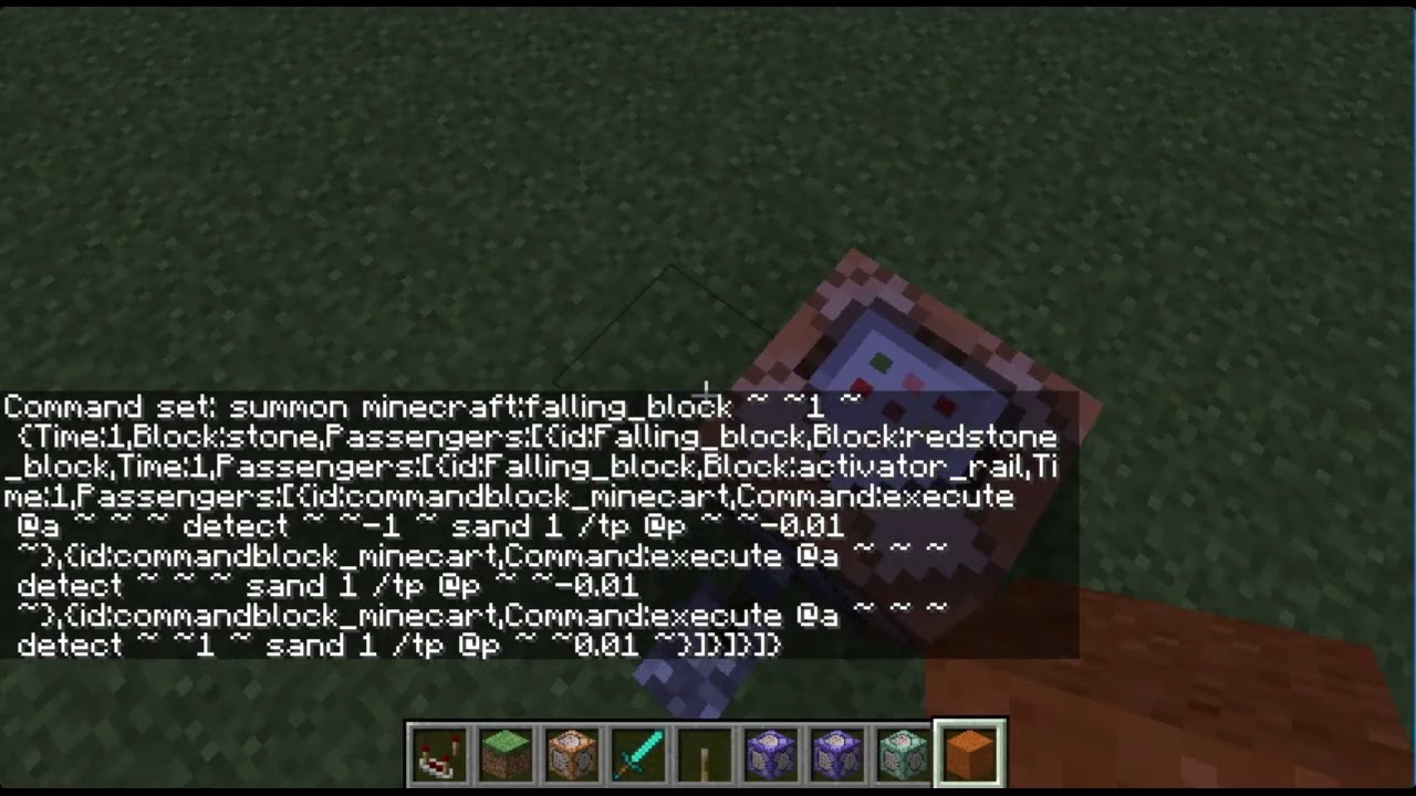 Minecraft Quicksand in ONE COMMAND - YouTube