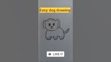 How to draw a dog || Very easy dog drawing || cute dog drawing