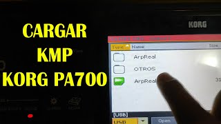 Cómo Cargar Sample Kmp Al Korg Pa700
