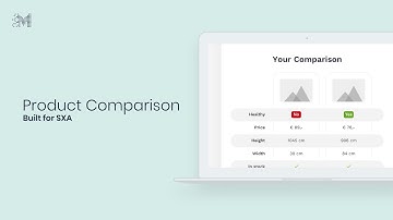 Product comparison feature for Sitecore SXA