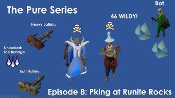 OSRS Pure Series - Episode 8: 94 Mage Unlocked + Pking in Deep Wild (RUNITE ROCKS)