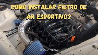 FILTRO DE AR ESPORTIVO INTAKE VW GOL G4 1.0 EA111 8V