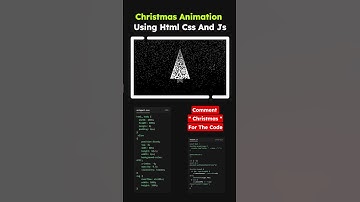 🎄 Cool Christmas Tree Animation using HTML, CSS & JavaScript 🤶