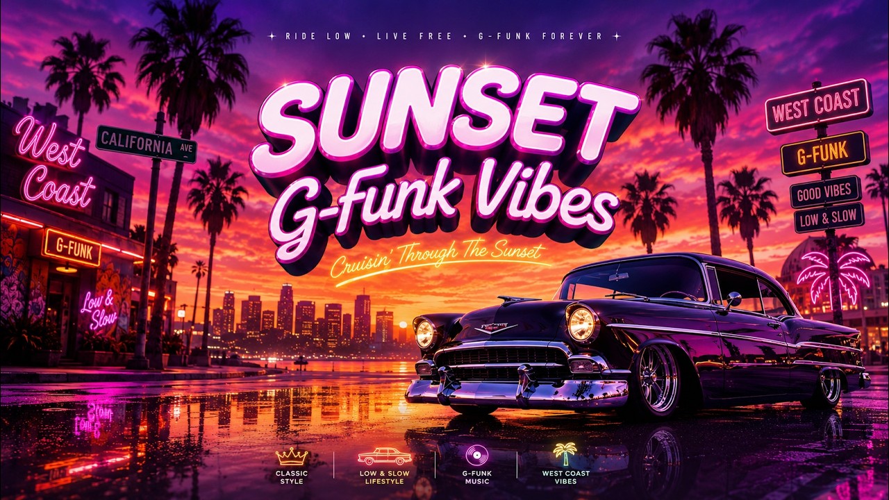 洋楽 J.LOVE G-RAP G-FUNK R&B CD R&G 🌅 West Coast G Funk R&B Escape 🌴 Golden Hour, Coastal Roads