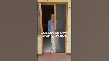Pleated mosquito mesh sliding doors ! Sliding door with mosquito mesh ! Chennai & coimbatore #Shorts
