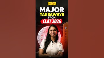 CLAT 2026 Exam Key Takeaways #clat2026