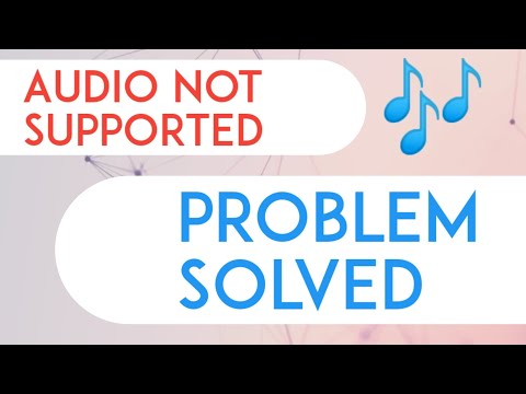 Audio not Supported | Problem Solved How to change Audio format