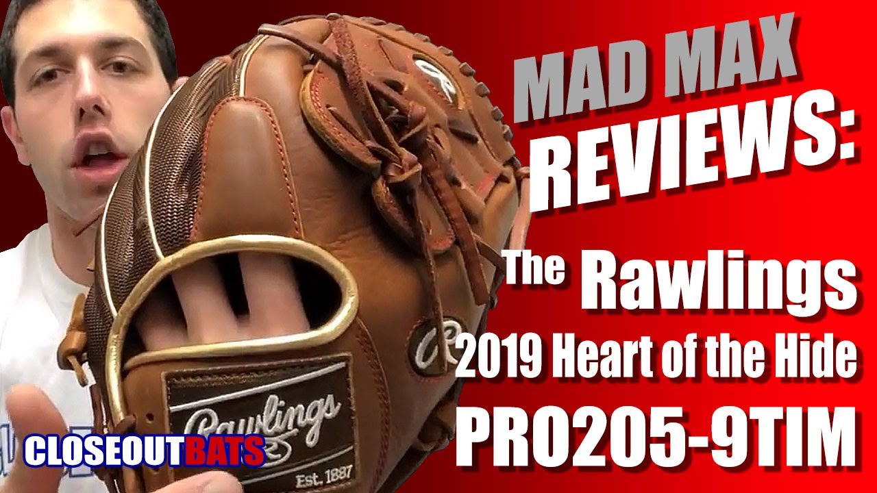 Closeoutbats.com Rawlings Heart of the Hide Series 11.75 Infield Pitcher's Glove PRO205-9TIM 2019