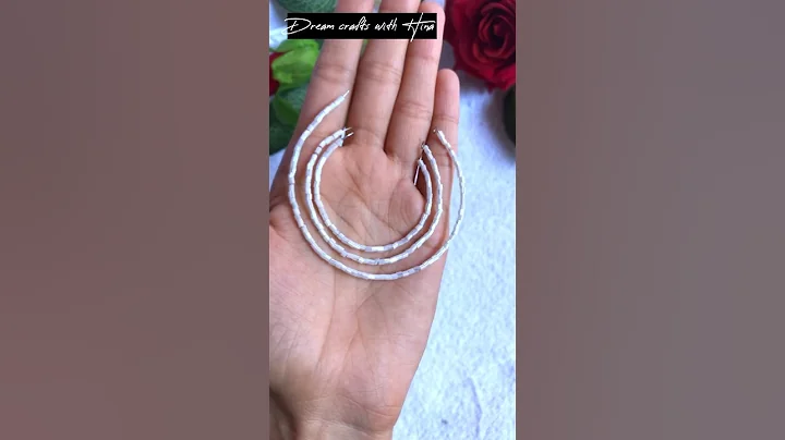 Diy Earrings 🔥🔥 #shorts #dreamcraftswithhina #craft  #youtubepartner #diy #art