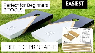 EASIEST Corn Hole Boards with FREE PLANS!