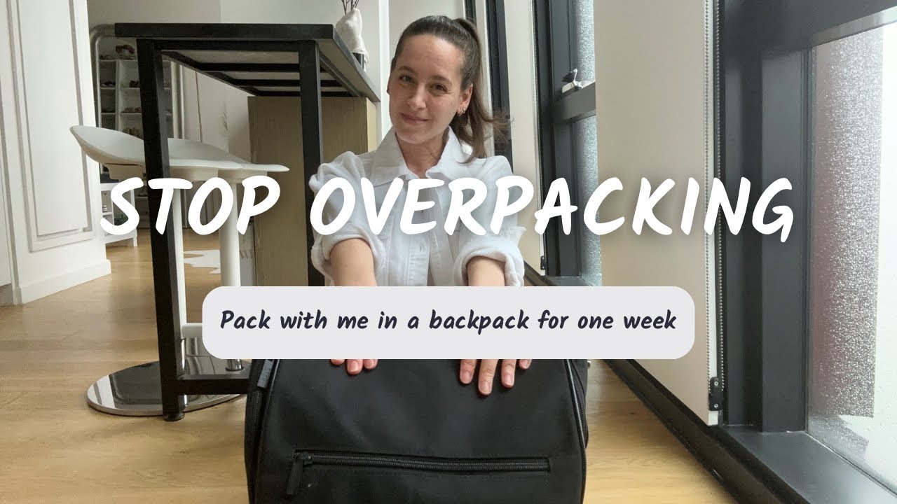 Minimalist pack with me for a week in just a backpack! - YouTube