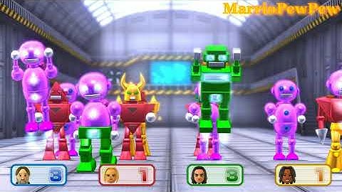 Wii Party U ( WiiパーティーU ). Explore Wii Factory With Robot. Interesting Game Lots.