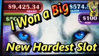 ★I WON A BIG ON THE NEW HARDEST SLOT★SUPER WINNING STREAK WOLF EYES Slot (L & W)☆栗スロット
