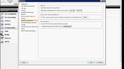 How to setup networking and security for Backup Exec 2012
