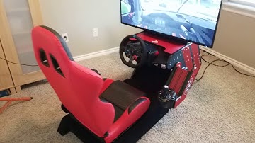 DIY Racing Simulator, vinyl wrapped Racing Rig for PS4!
