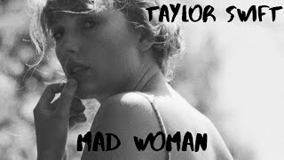 Taylor Swift - mad woman | Lyric Video.