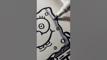 Trying To Draw SpongeBob From Memory🤓 #sketch #shorts