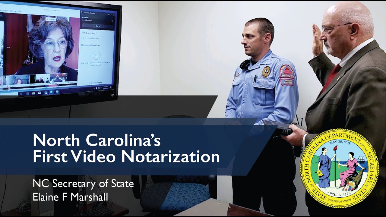 Historic NC Video Notary YouTube