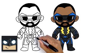 how to draw black lightning step by step tutorial