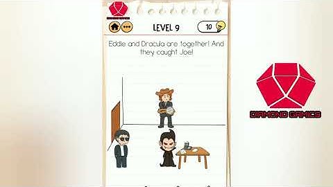 Brain Test 2 Smith and Joe Part 1 Level 9 eddie and dracula are together and they caught joe