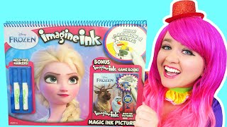 Coloring Frozen GIANT Magic Ink Coloring Book | Imagine Ink Marker
