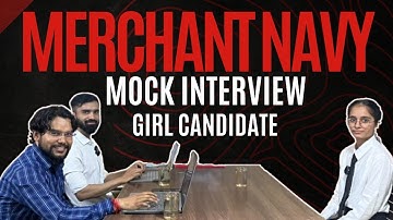 Merchant Navy Mock Interview Girl Candidate  - JMDI Academy  | Interview preparation