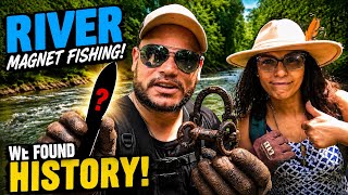 We Walked the River Magnet Fishing... Then We Found History!