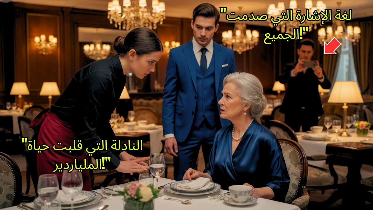 النديلة الخجولة حيّت والدة الملياردير الصمّاء… وما قالته بلغة الإشارة صدم الجميع!