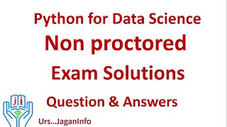 Python for Data Science Non proctored Solutions  Question and Answers NPTEL