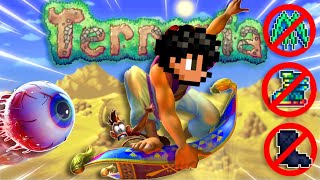I beat Terraria with a magic carpet only