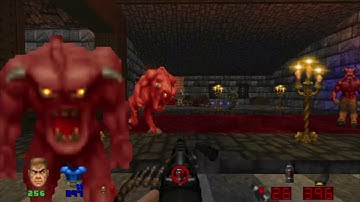 Brutal Doom v21 - Hell on Earth - Starter Pack (reskin weapons) - Map 25 - House of the Hell Nobles