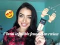 L&#39;Oreal infallible foundation review + Demo | Best Drugstore Foundation
