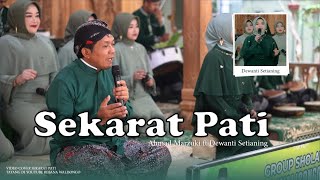 Download lagu SEKARAT PATI | AHMAD MARZUKI FT DEWANTI SETIANING | REBANA WALISONGO SRAGEN #rebanawalisongosragen