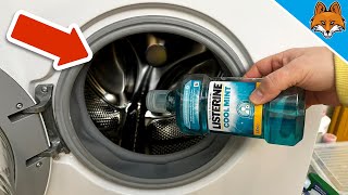 Dump Mouthwash in your Washing Machine and WATCH WHAT HAPPENS(Amazing)