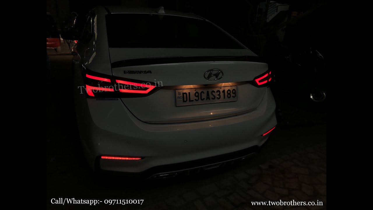 New Verna Fluidic Audi A3 Style Matrix Led Tail Lights if you want then