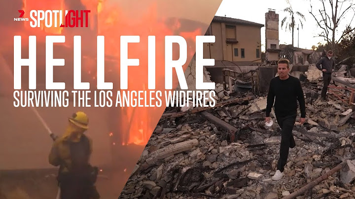 Dramatic footage of Australian father escaping LA wildfires | Caught on camera
