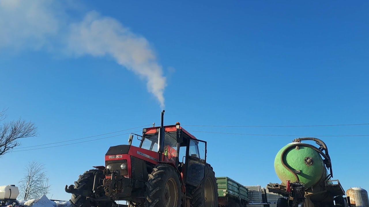 COLD START 2024! / PRZY -15 / URSUS 1614/ ENGINE SOUND!