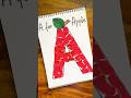 Tear Stick Craft For Letter A A For Apple Fun Kidsartandcraft Shorts Lettercraft 