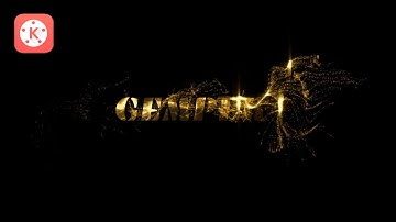 Cara Membuat Intro Video ( Gold Particles Text ) | Tutorial KineMaster