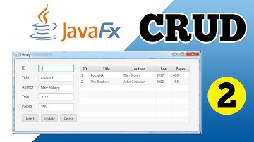 JavaFX Tutorial for Beginners - CRUD Application  with JavaFX and MySQL Part 2
