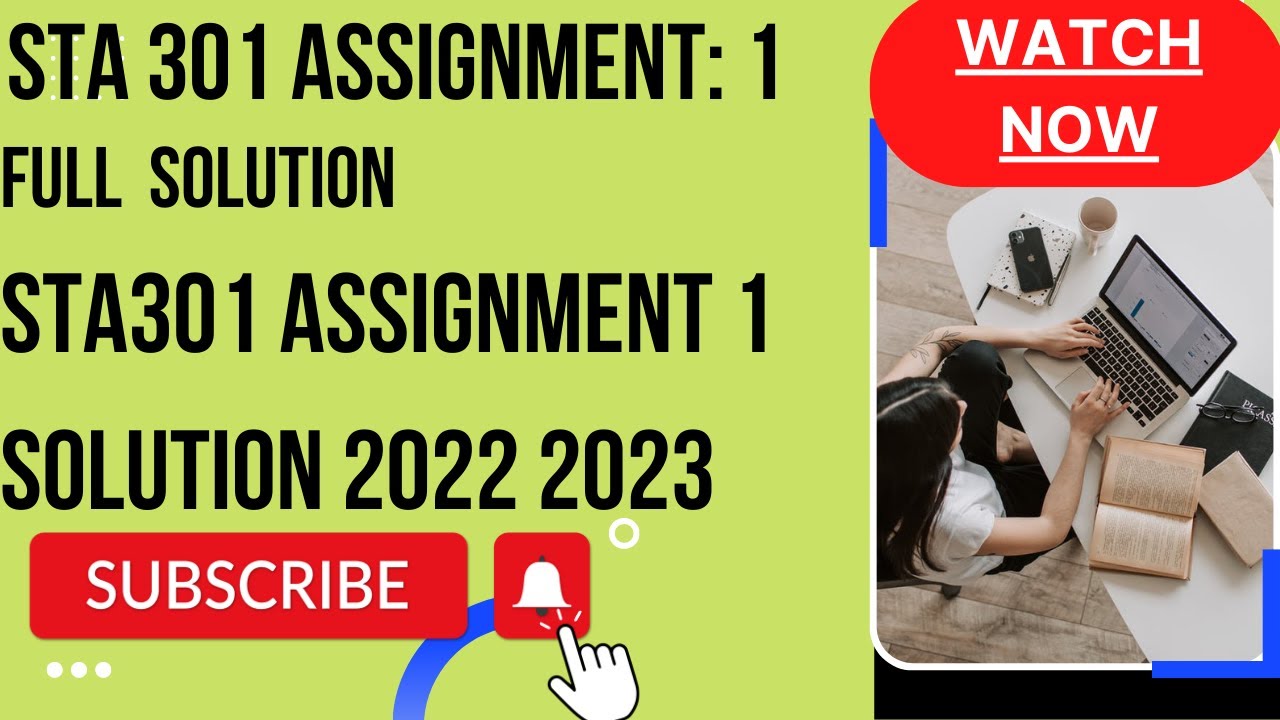 sta301 assignment no 1 solution 2022