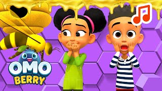 🎵 Busy Bee Jamboree Music Video | OmoBerry Music 🎵 | Honey Bee Song \& Science Songs For Kids