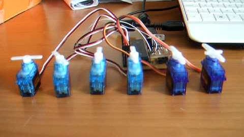 USB servo board multi channel animation