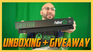 Unboxing & giving away a custom Fallout 76 Xbox One X!