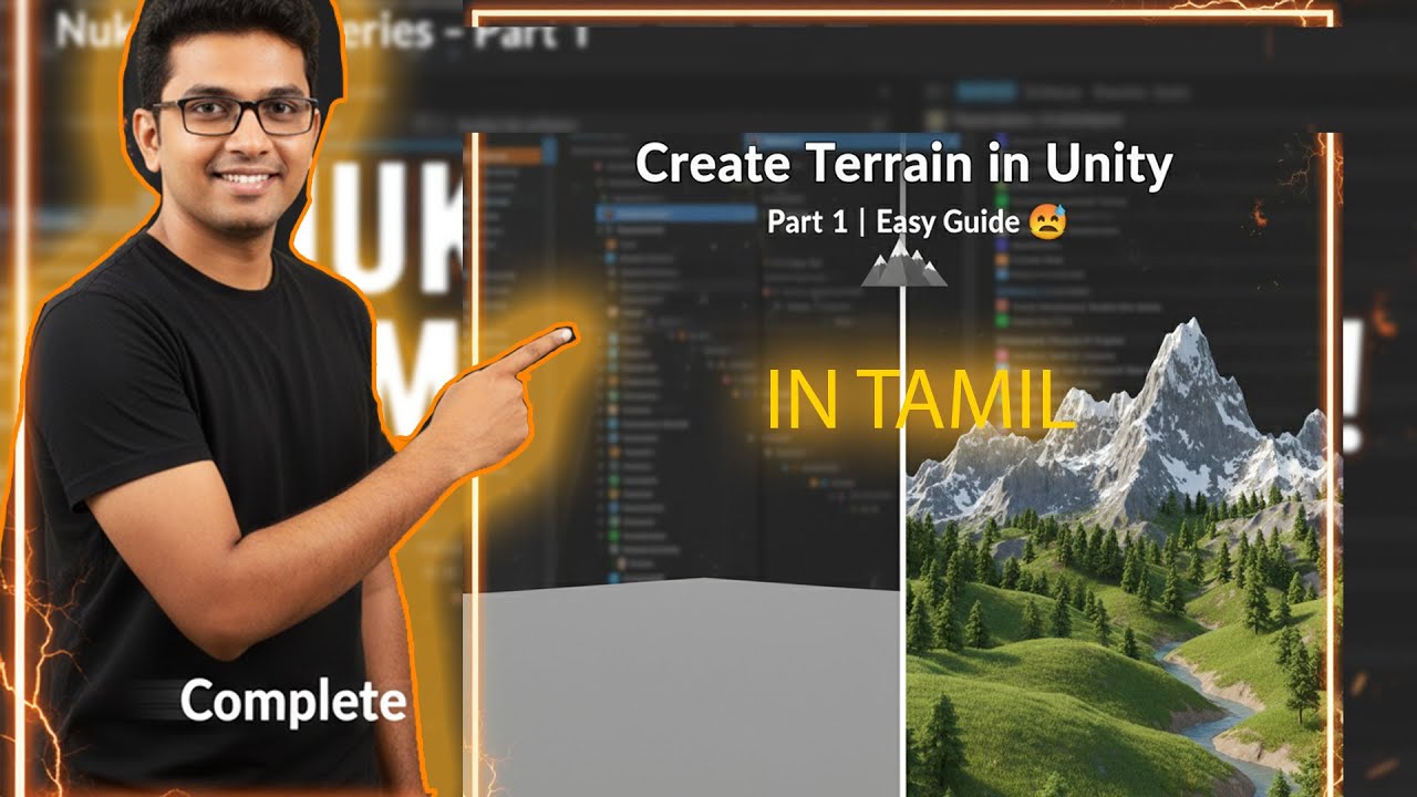🌄 Create Terrain in Unity Part 1 (Tamil Tutorial) | Unity Terrain ...