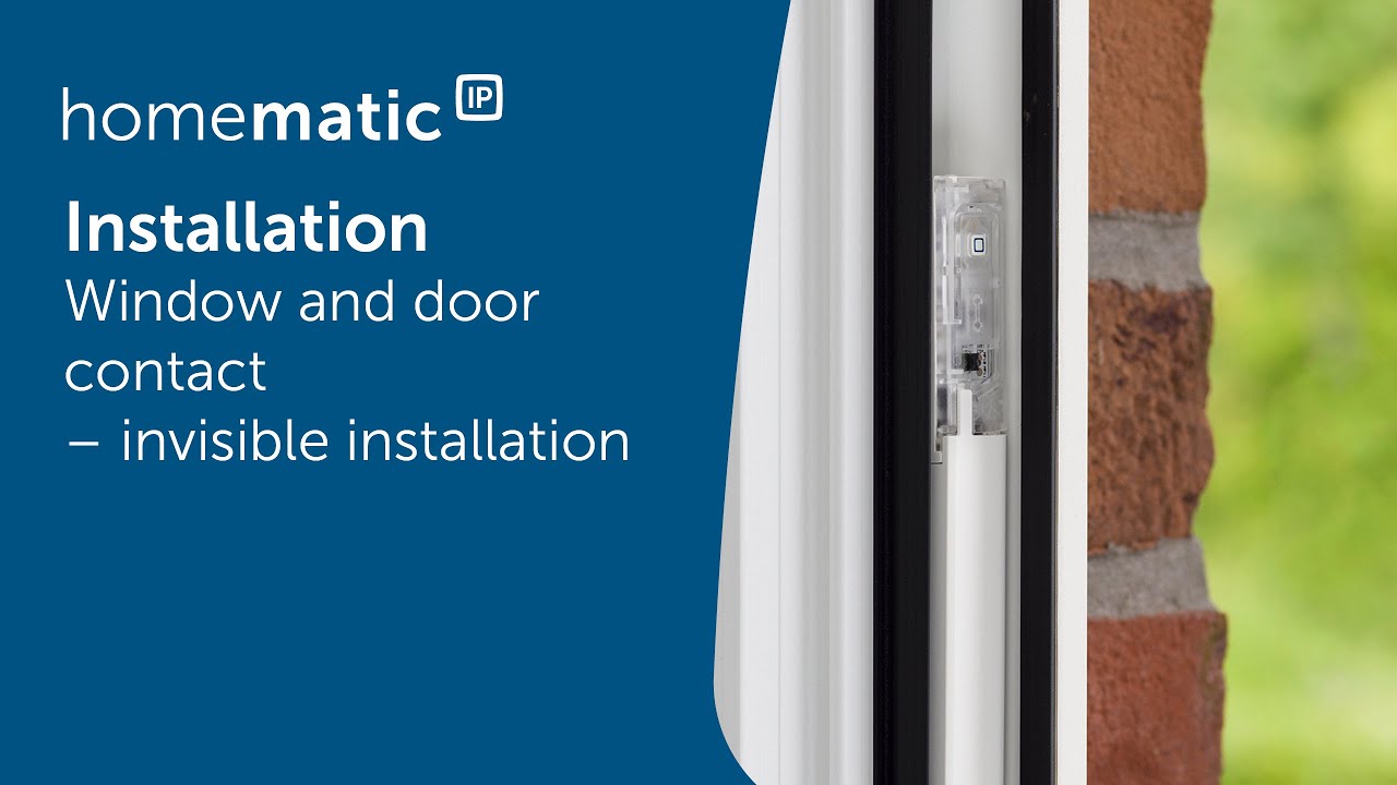 Homematic IP | Installation of a Window and door contact - invisible installation