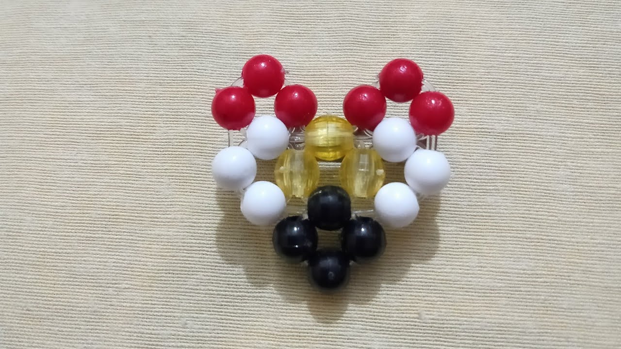 حصري وجديد# دبوس على شكل قلب/بروش _قلب بلون علم مصر /بالخرز فكرتى وتنفيذى @الجميع